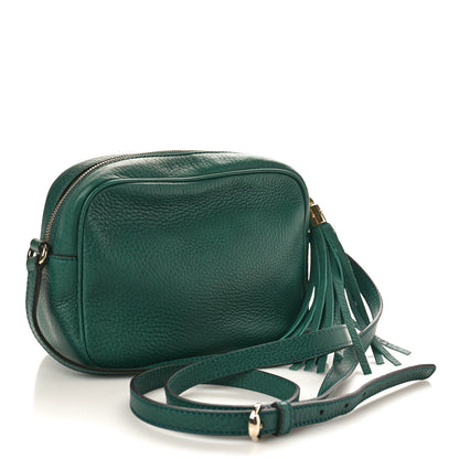 Gucci Pebbled Calfskin Small Soho Disco Bag Emerald Green 3 of 11