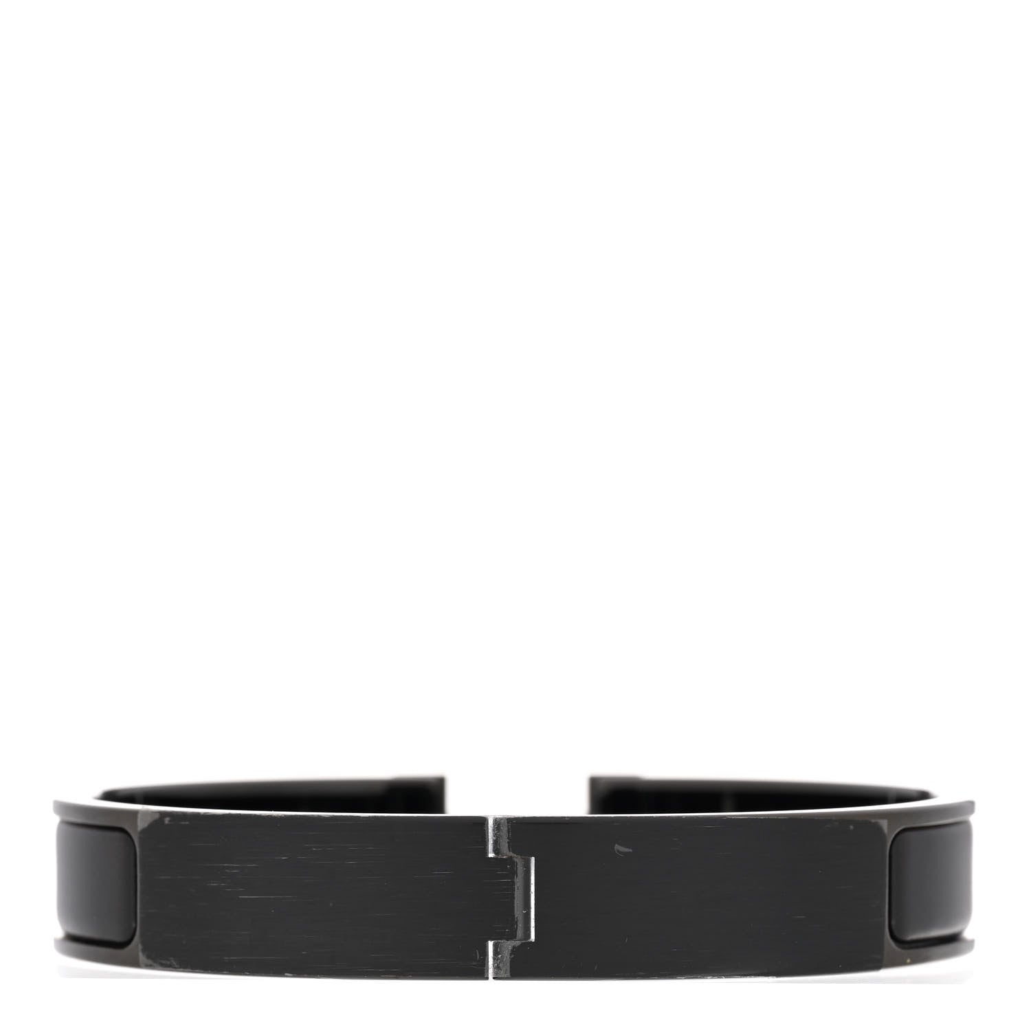 Hermes Matte Enamel Narrow Clic Clac HH Bracelet T5 So Black 3 of 5
