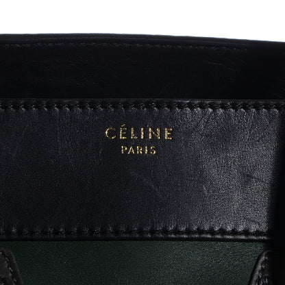 Celine Smooth Calfskin Mini Tri-Color Luggage Forest 9 of 9