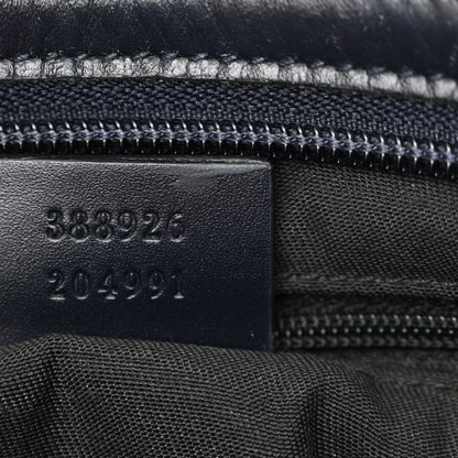 Gucci GG Supreme Monogram Web Flat Messenger Bag Navy 7 of 12