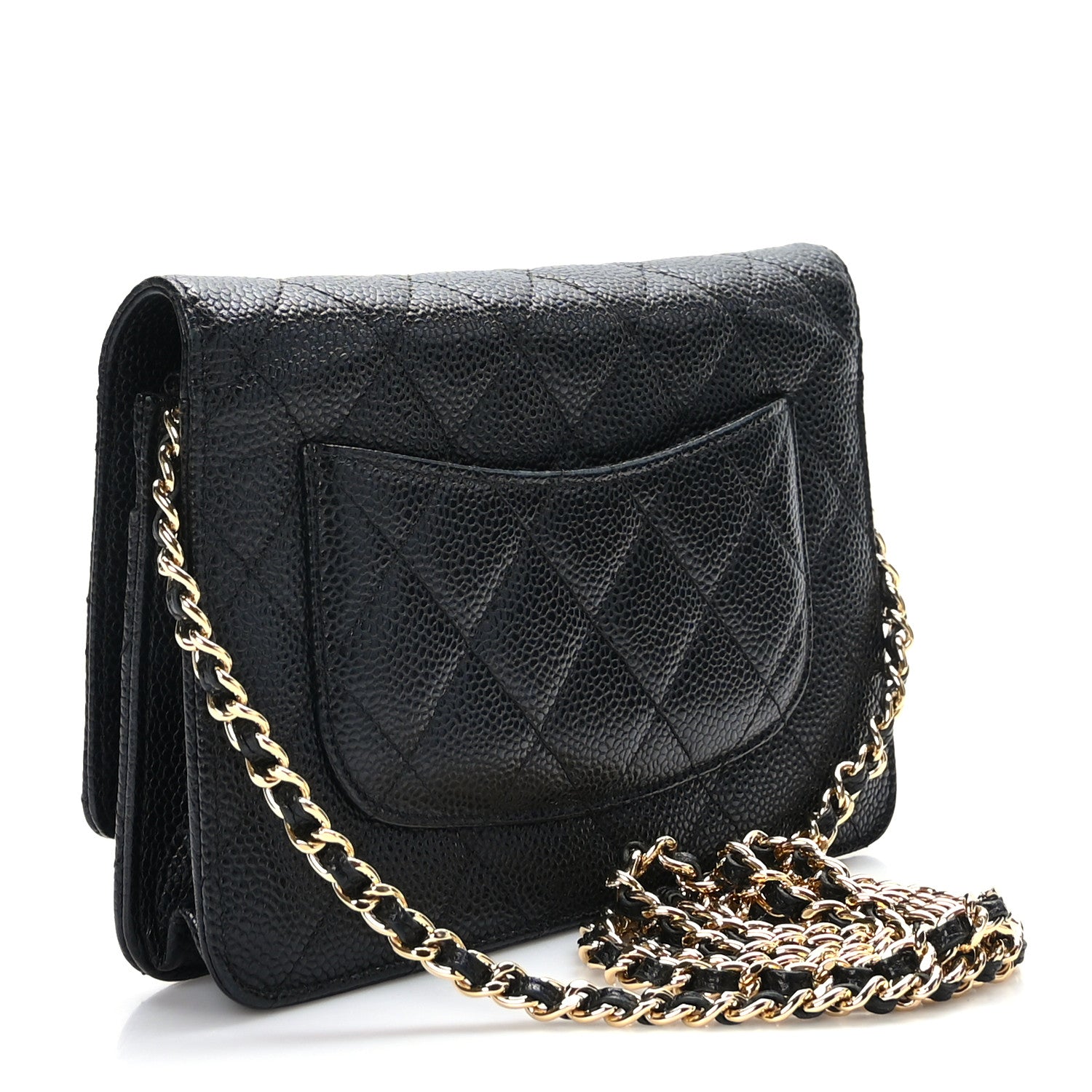 Chanel Caviar Quilted Wallet on Chain WOC Black 3 of 11