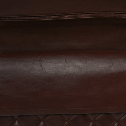 Chanel Lambskin Quilted Jumbo Double Flap Dark Brown 12 of 14