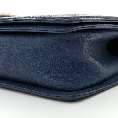 Chanel Iridescent Caviar Quilted Medium Boy Flap Blue 10 of 10