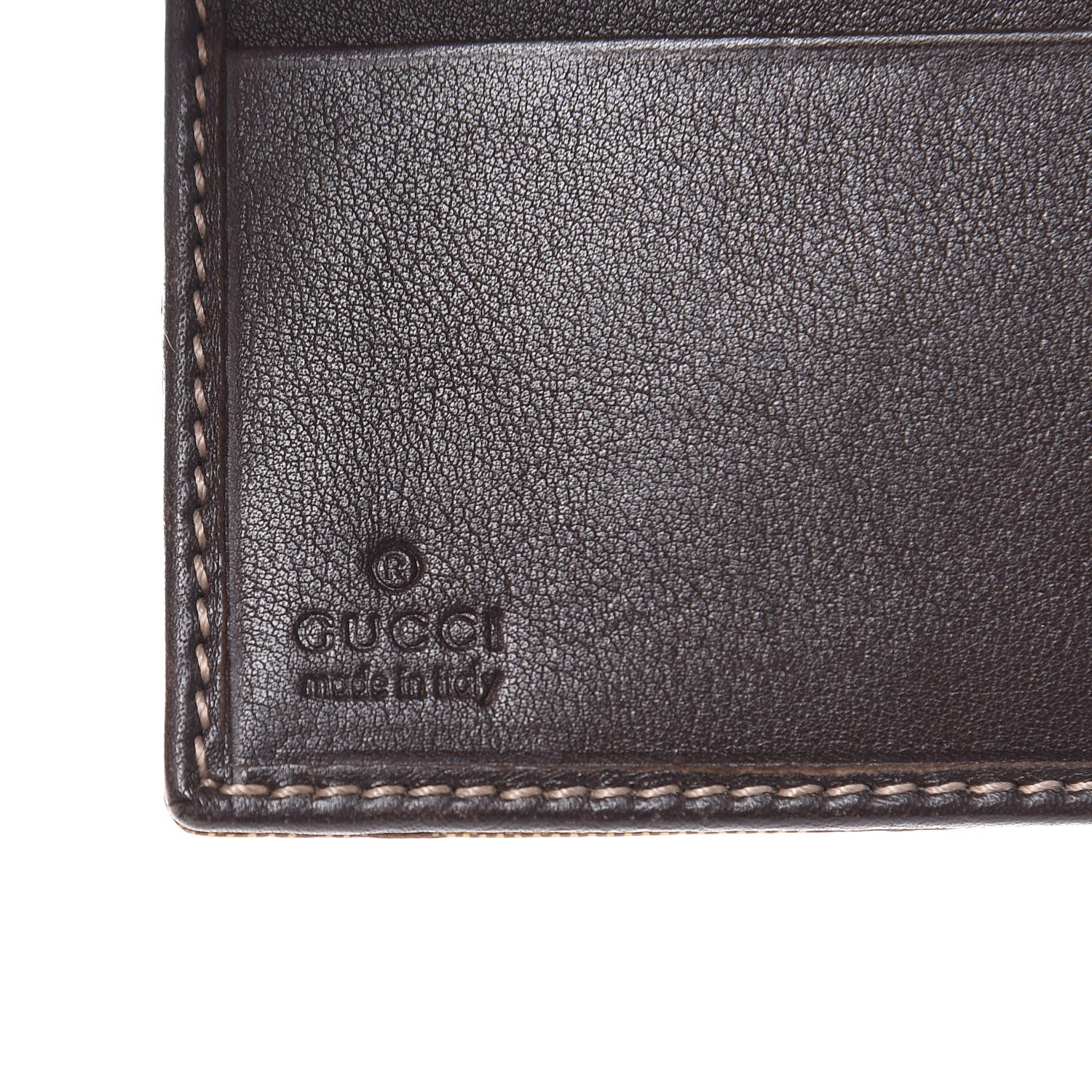 Gucci Crystal Monogram Hysteria French Wallet Dark Brown 6 of 11