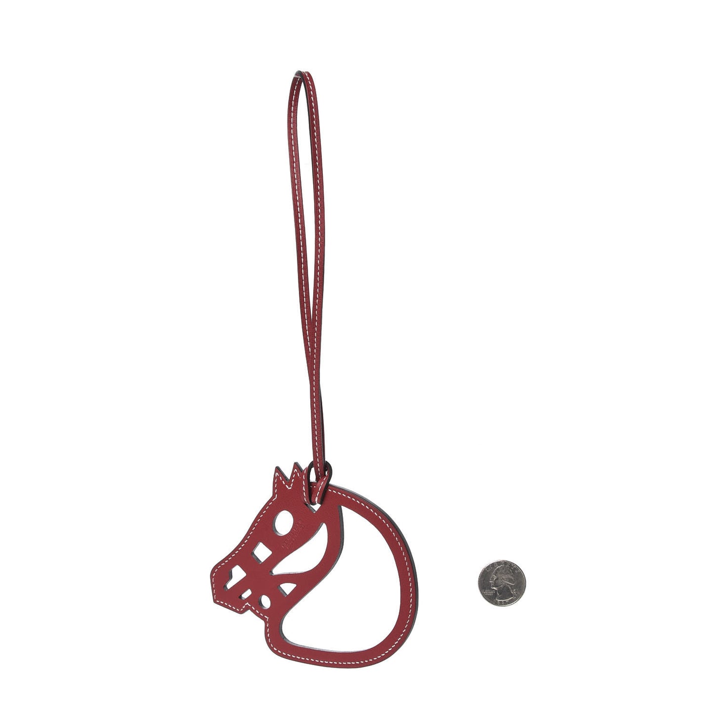 Swift Paddock Cheval Horse Bag Charm Rouge Grenat