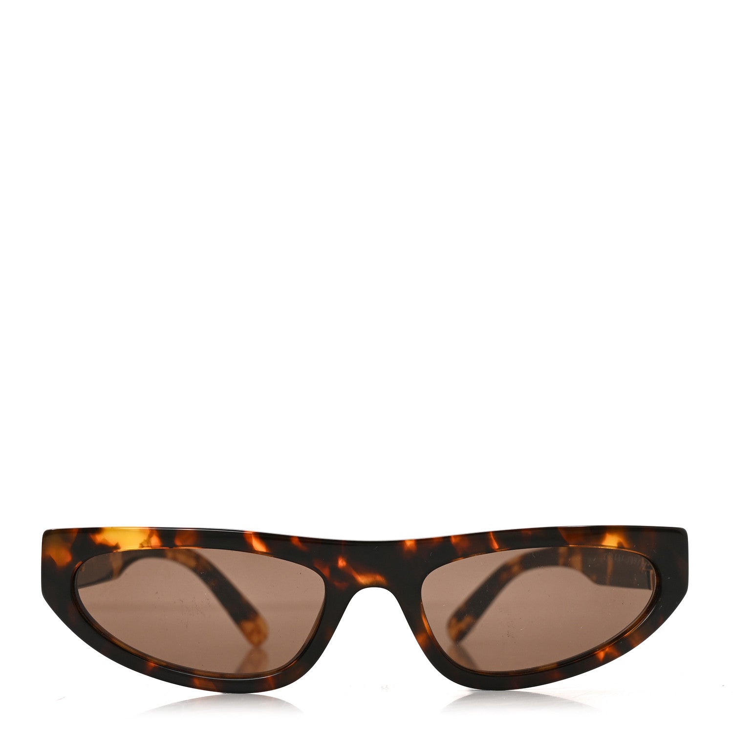 Miu Miu Acetate Glimpse Cat Eye Sunglasses SMU 07Z Tortoise 2 of 7