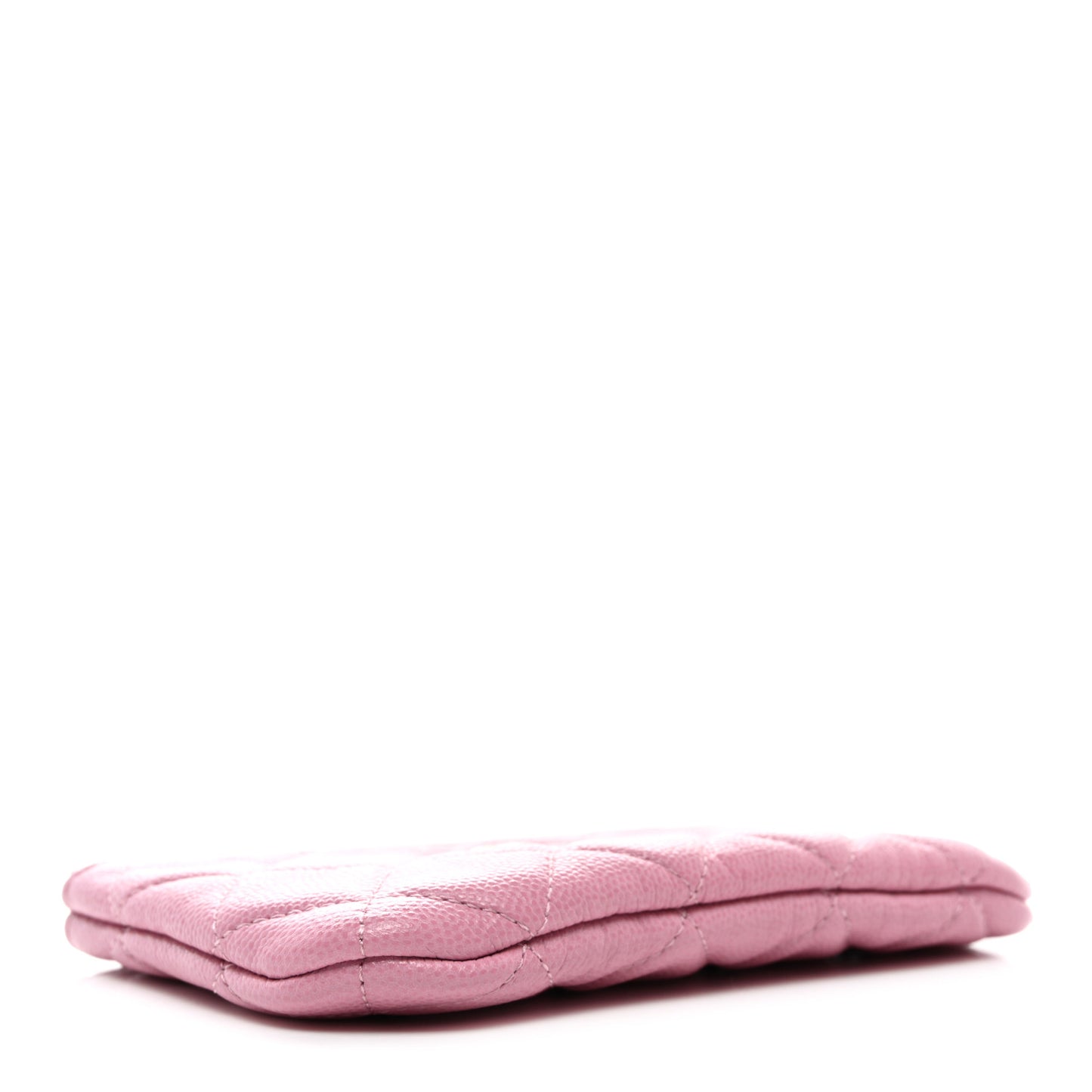 Caviar Quilted Small Cosmetic Case Pink
