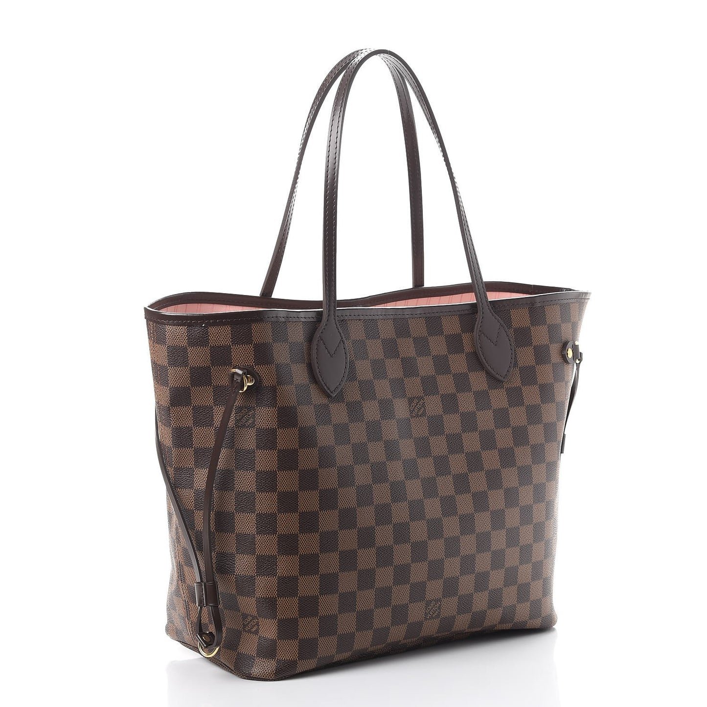 Damier Ebene Neo Neverfull MM Rose Ballerine