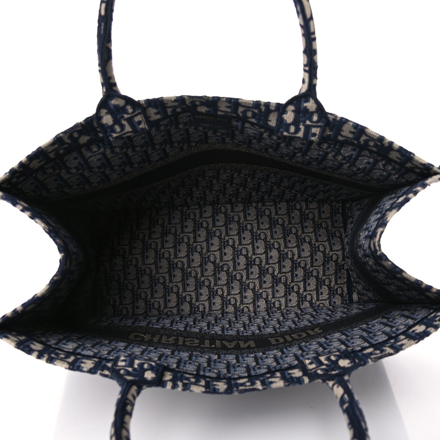 Oblique Book Tote Blue Multicolor