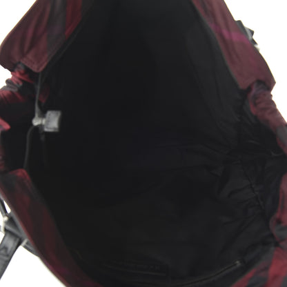 Burberry Nylon Check Small Buckleigh Packable Tote Bright Burgundy 5 of 9