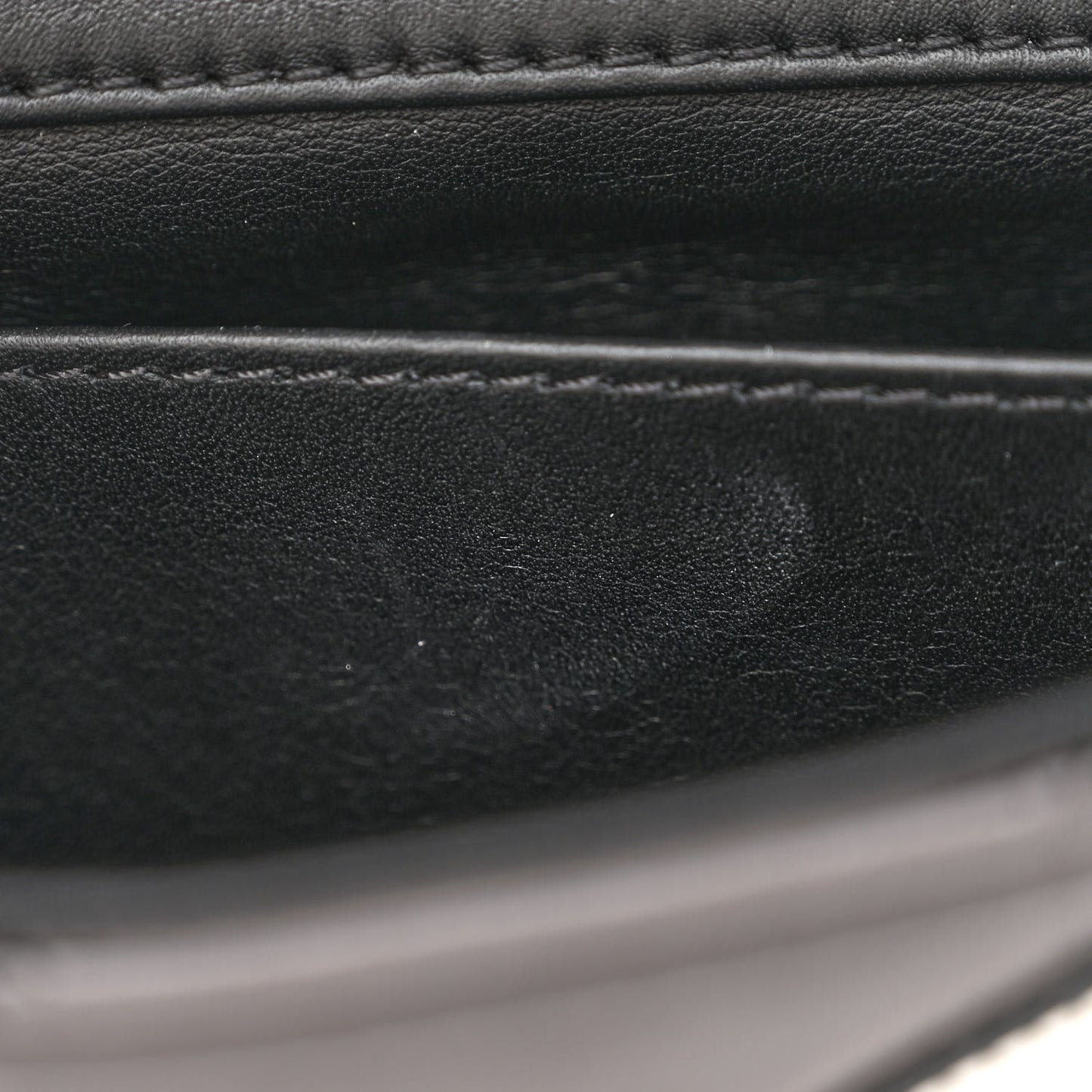 Lambskin Malletage GO-14 PM Beige Black