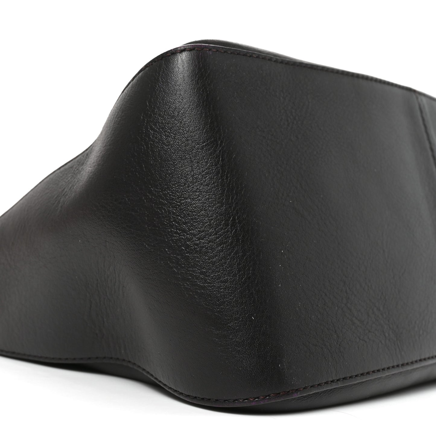 Vitello Flamingo Enamel Big Forever Mama Baguette Dark Brown