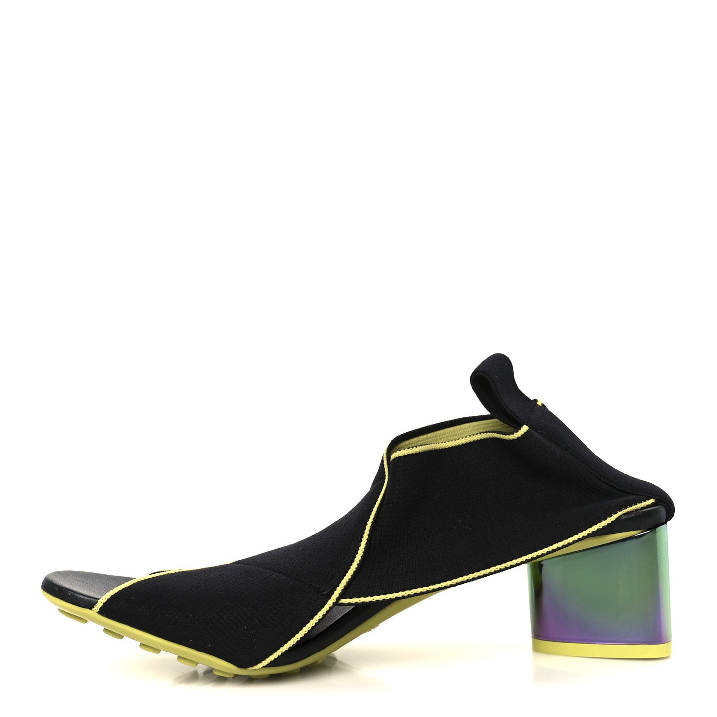 Nylon Stretch Flex Sandal  38 Black
