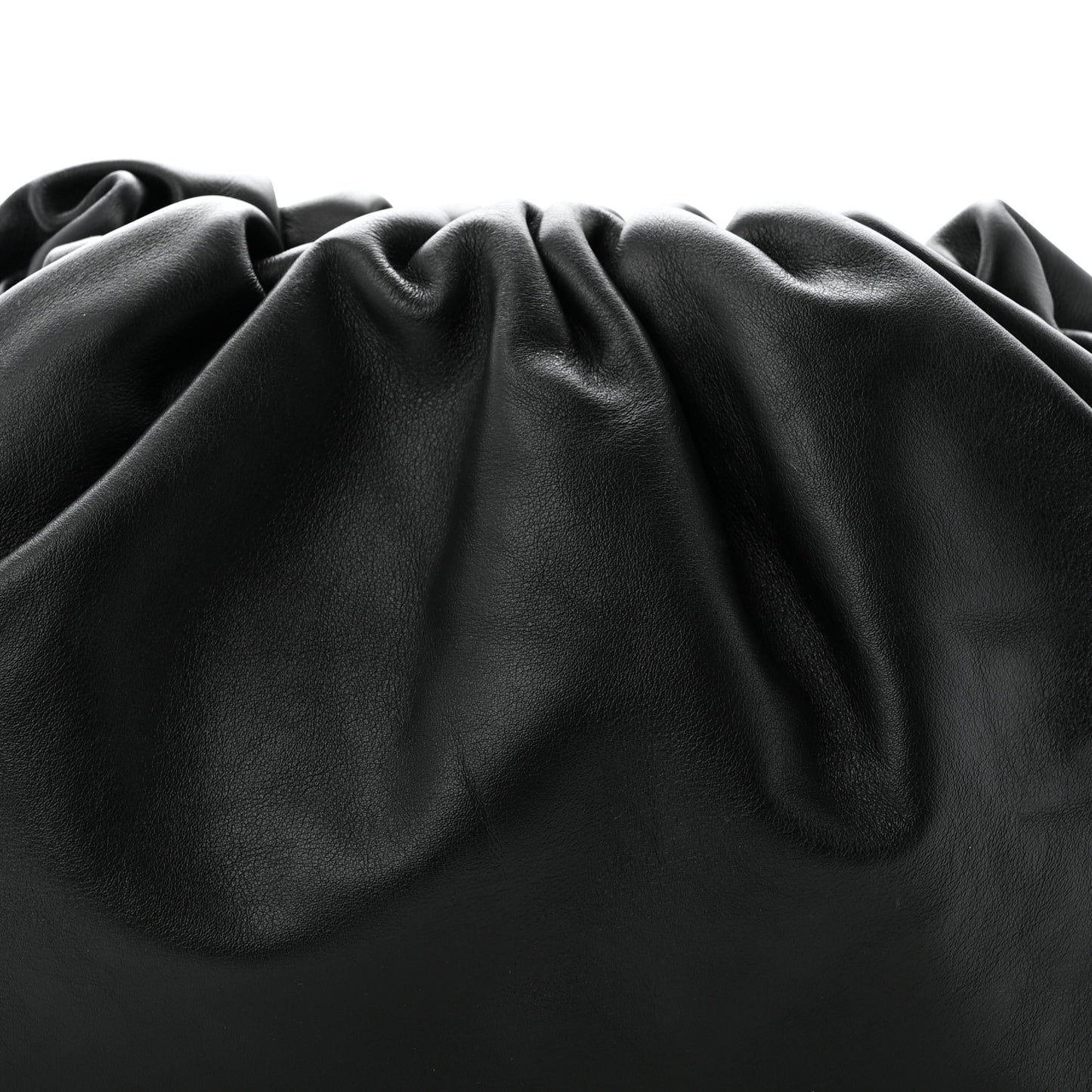 Smooth Butter Calf The Pouch Oversized Clutch Black