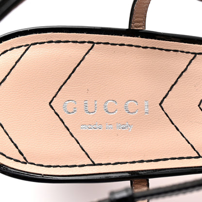 Gucci Patent Charlotte Petite GG 55mm Slingback Pumps 40 Black 8 of 9