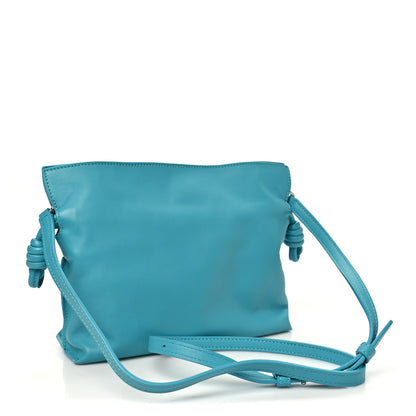 Loewe Calfskin Mini Flamenco Knot Clutch Deep Turquoise 3 of 11