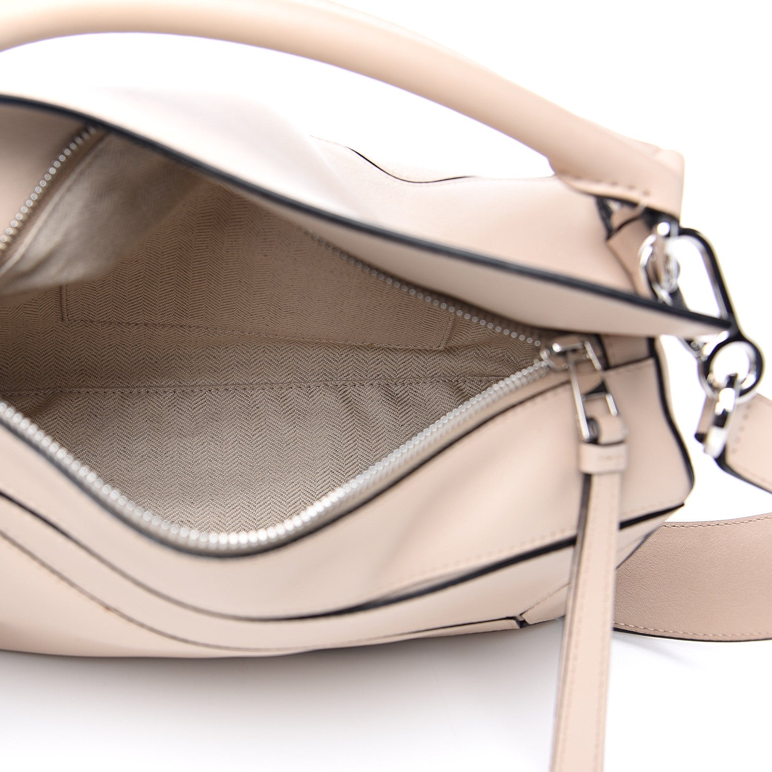 Loewe Calfskin Small Puzzle Bag Light Oat 4 of 12