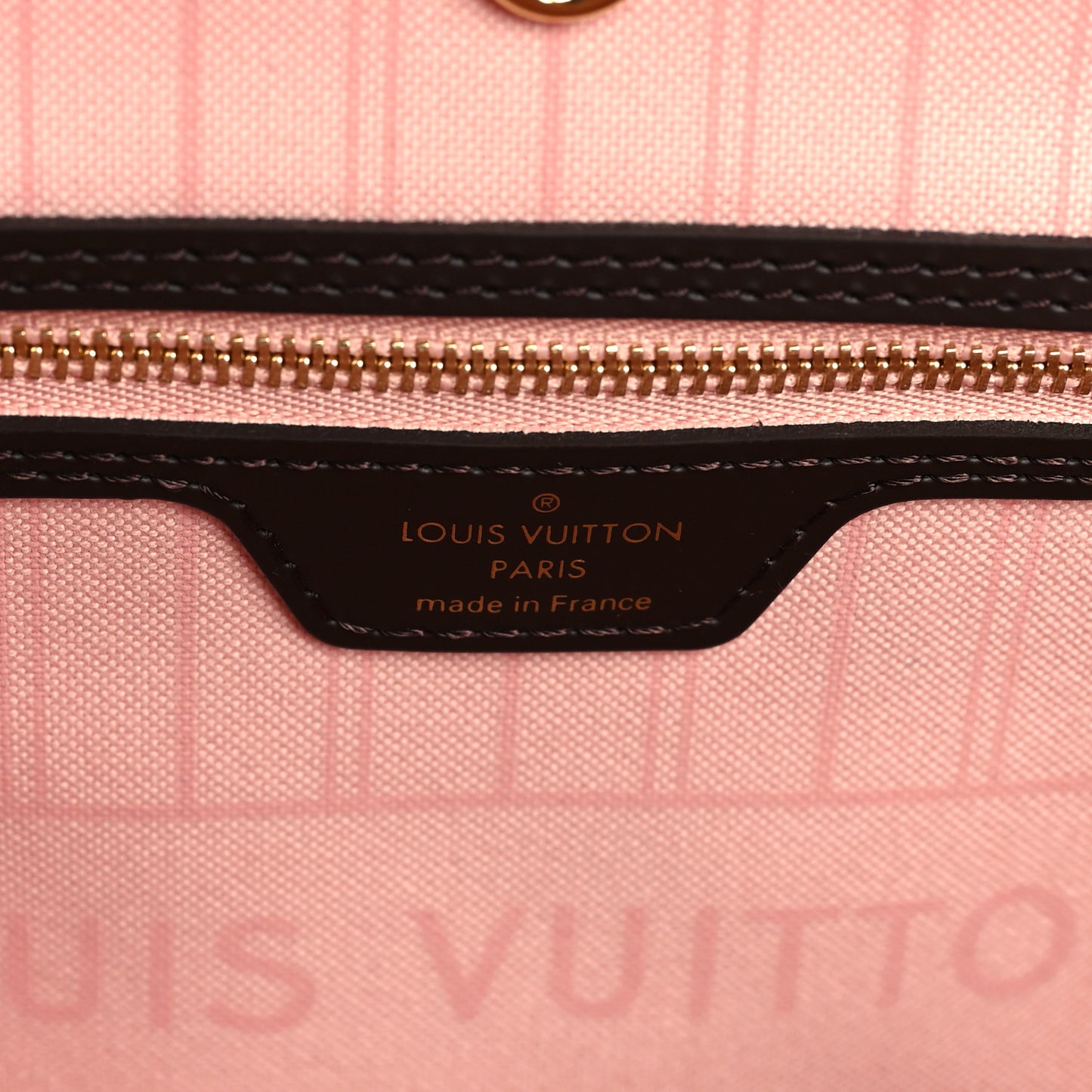 Damier Ebene Braided Neverfull MM Pink