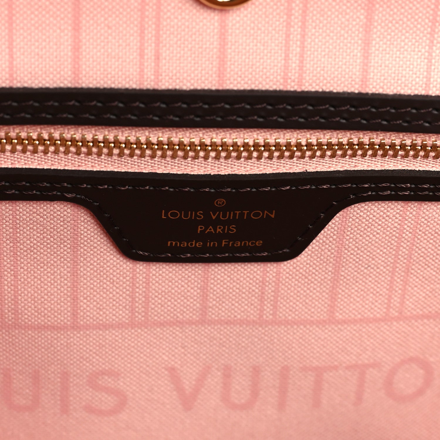 Louis Vuitton Damier Ebene Braided Neverfull MM Pink 7 of 9