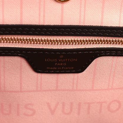 Louis Vuitton Damier Ebene Braided Neverfull MM Pink 7 of 9