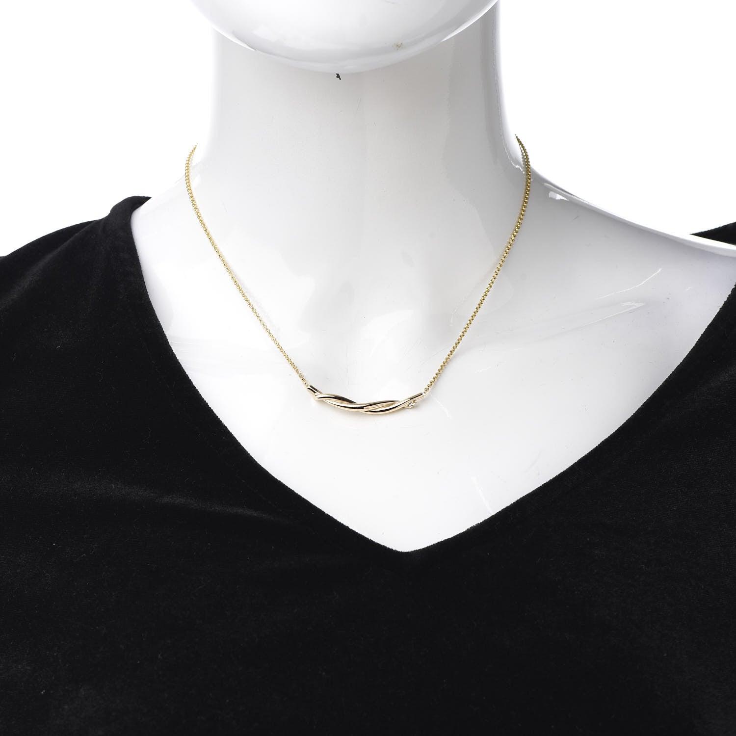 Cartier 18K Yellow Gold Entrelaces Pendant Necklace 2 of 7