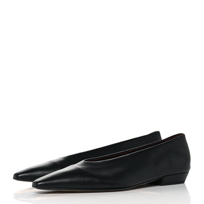 Bottega Veneta Nappa Almond Flats 37 Black 3 of 8