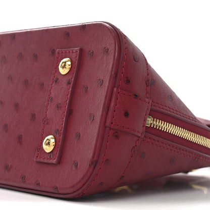 Louis Vuitton Ostrich Alma BB Fuchsia 9 of 9