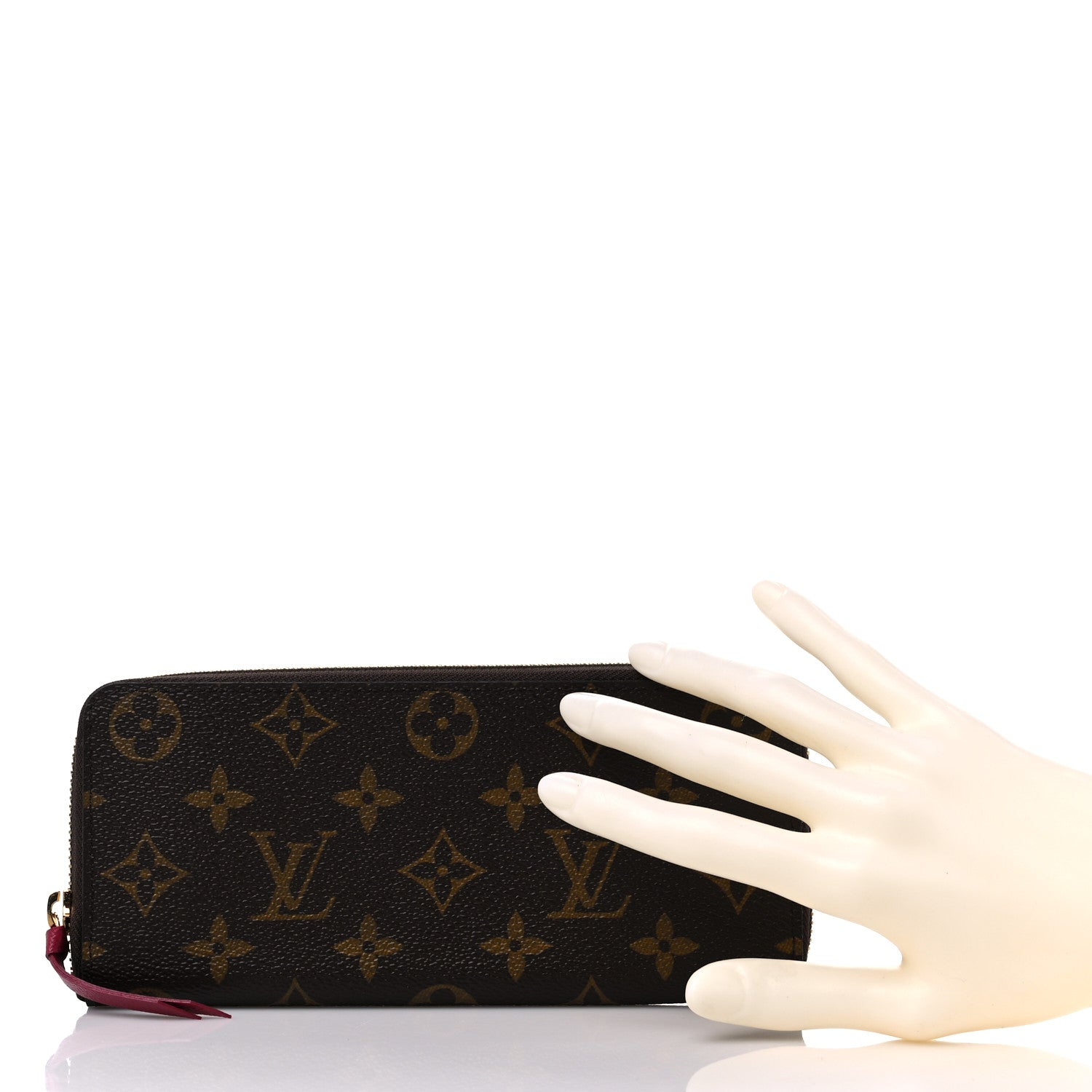 Louis Vuitton Monogram Clemence Wallet Fuchsia 2 of 10