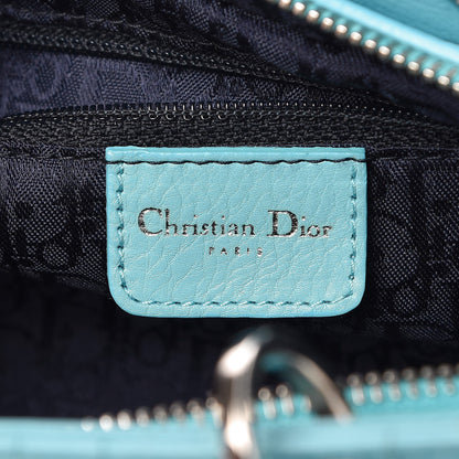 Christian Dior Calfskin Cannage Stitched Small East West Lady Dior Light Blue 6 of 10