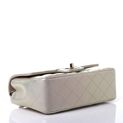 Chanel Iridescent Lambskin Quilted Mini Rectangular Flap Ivory 4 of 4
