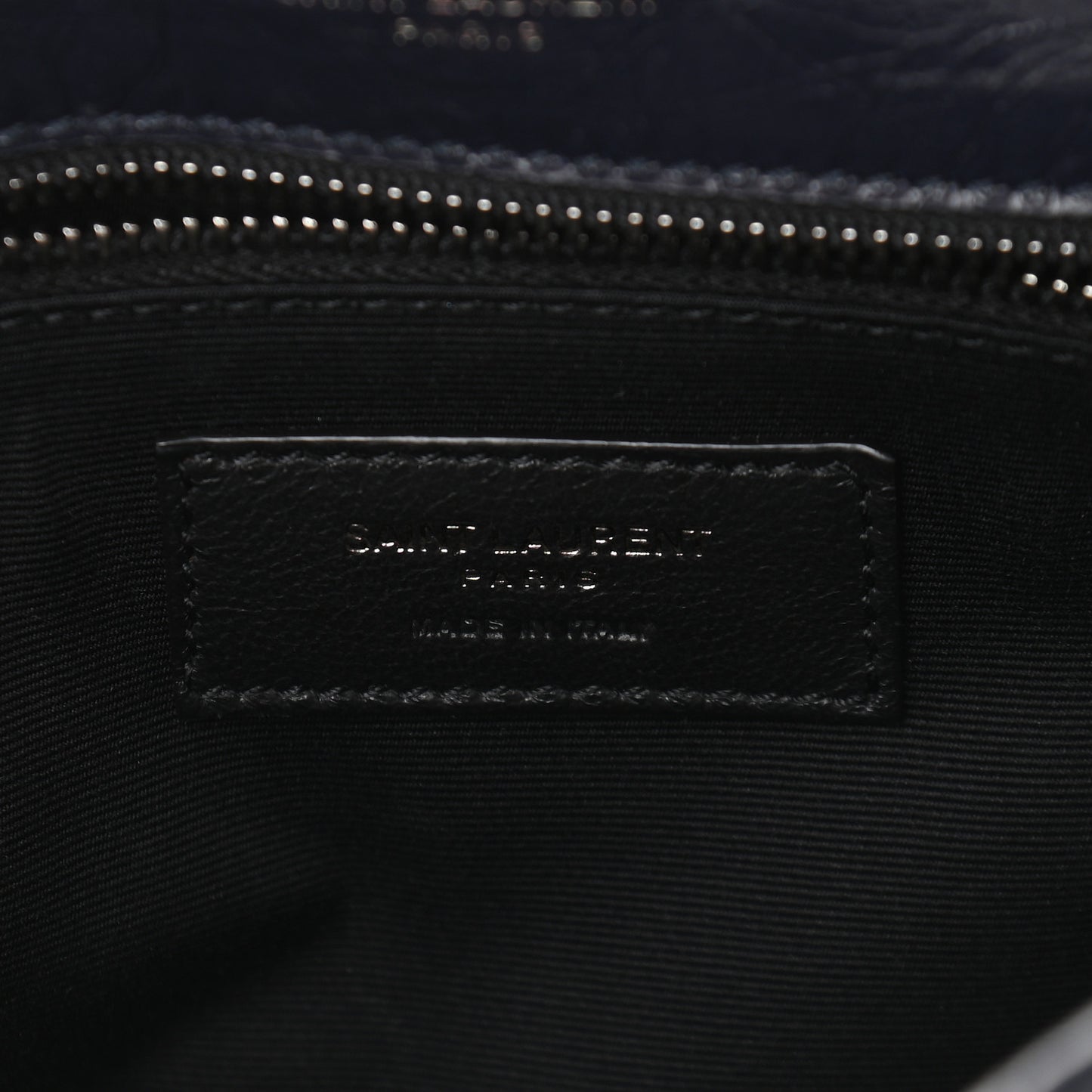 Crinkled Calfskin Matelasse Monogram Medium Niki Chain Satchel Deep Marine