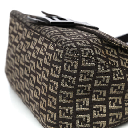 Fendi Zucchino Vitello Mama Baguette Testa di Moro Beige 22 of 26