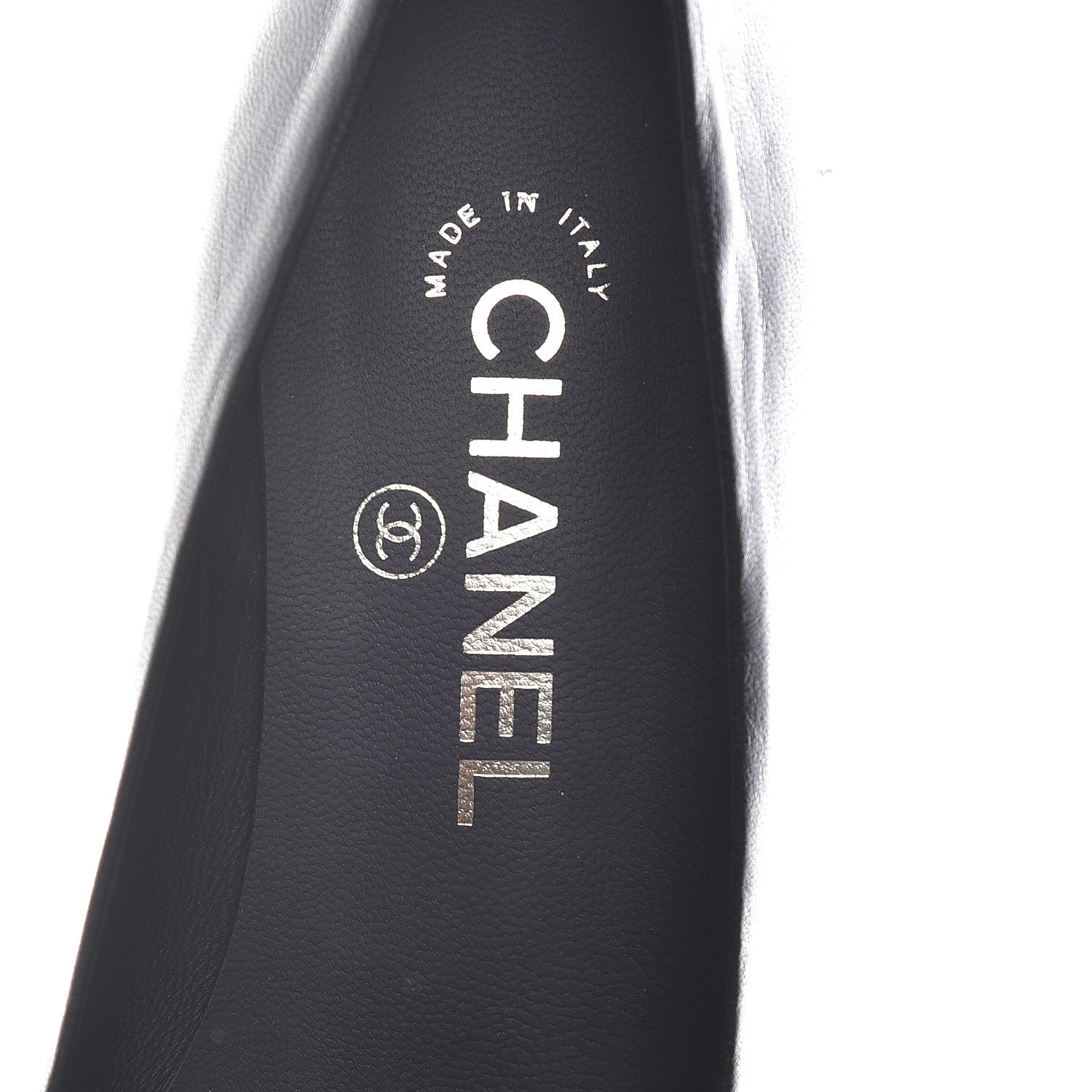 Chanel Lambskin CC Pumps 37 Black 7 of 9