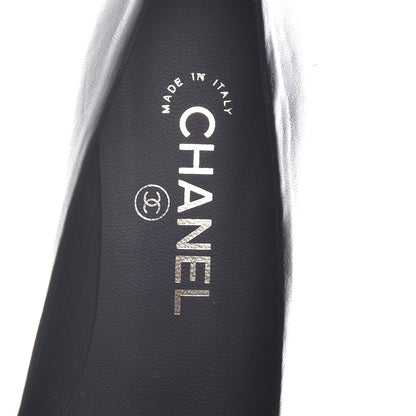 Chanel Lambskin CC Pumps 37 Black 7 of 9