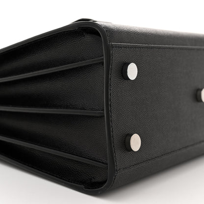 Saint Laurent Grained Calfskin Baby Sac De Jour Black 9 of 11