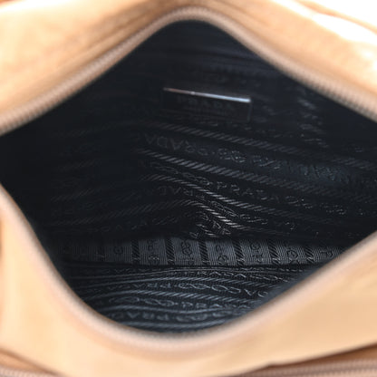 Prada Tessuto Nylon Vela Flap Messenger Gold 5 of 8