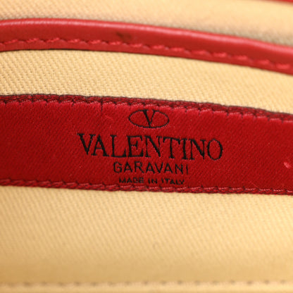 Valentino Garavani Vitello Small Rockstud Flap Saddle Bag Red 6 of 12