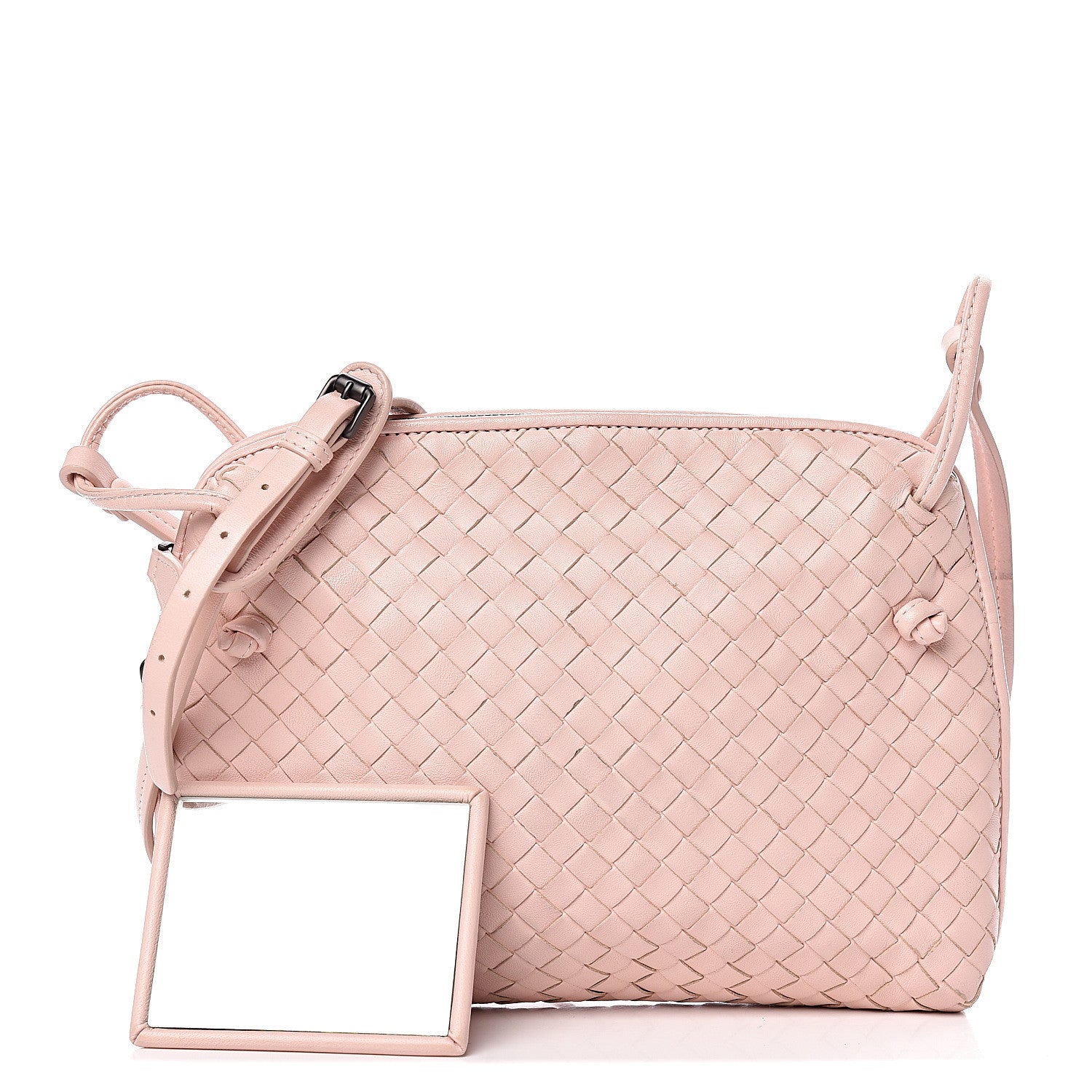 Bottega Veneta Nappa Intrecciato Nodini Crossbody Flamingo 1 of 13