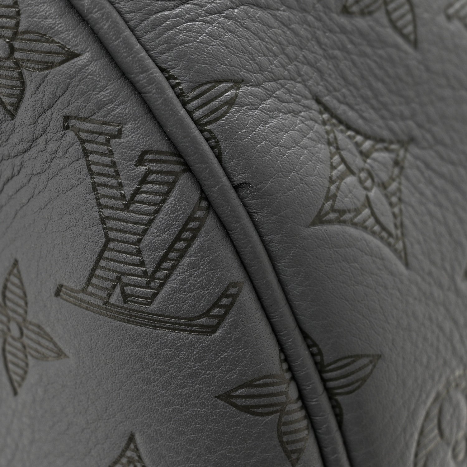 Louis Vuitton Calfskin Monogram Shadow Keepall Bandouliere 50 Anthracite gray 11 of 12