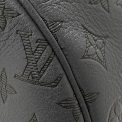 Louis Vuitton Calfskin Monogram Shadow Keepall Bandouliere 50 Anthracite gray 11 of 12