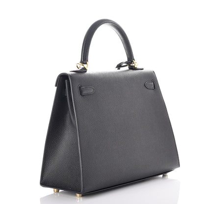 Hermes Epsom Kelly Sellier 25 Black 4 of 41