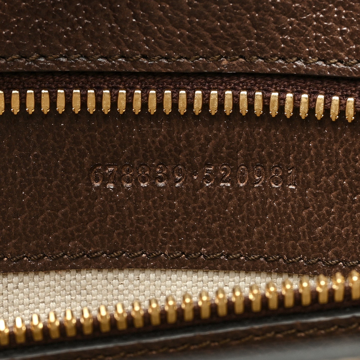 Monogram Jumbo GG Textured Dollar Calfskin Web Tote Bag Camel Ebony New Acero