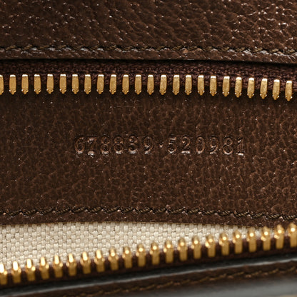 Gucci Monogram Jumbo GG Textured Dollar Calfskin Web Tote Bag Camel Ebony New Acero 7 of 10