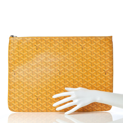 Goyard Goyardine Senat Pochette GM Yellow 2 of 7