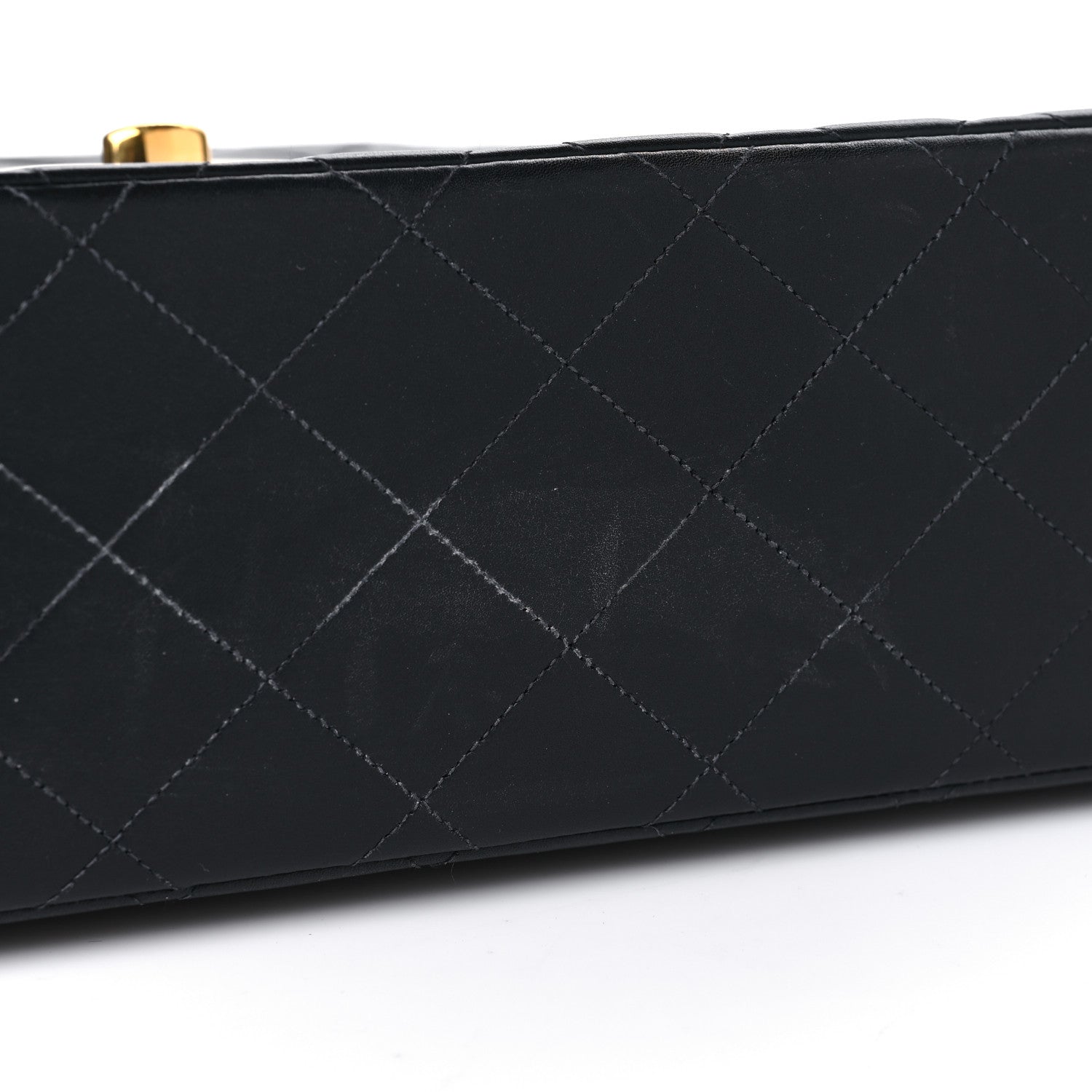 Chanel Lambskin Quilted XL Jumbo Single Flap Black 12 of 12