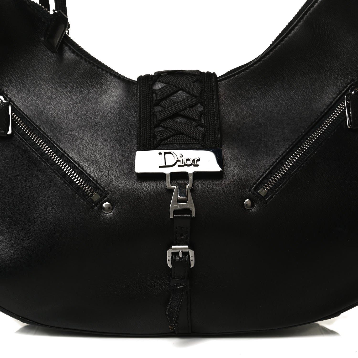 Christian Dior Calfskin Admit It Hobo Black 6 of 11