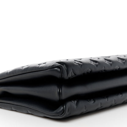 Louis Vuitton Lambskin Embossed Monogram Coussin MM Black 10 of 11