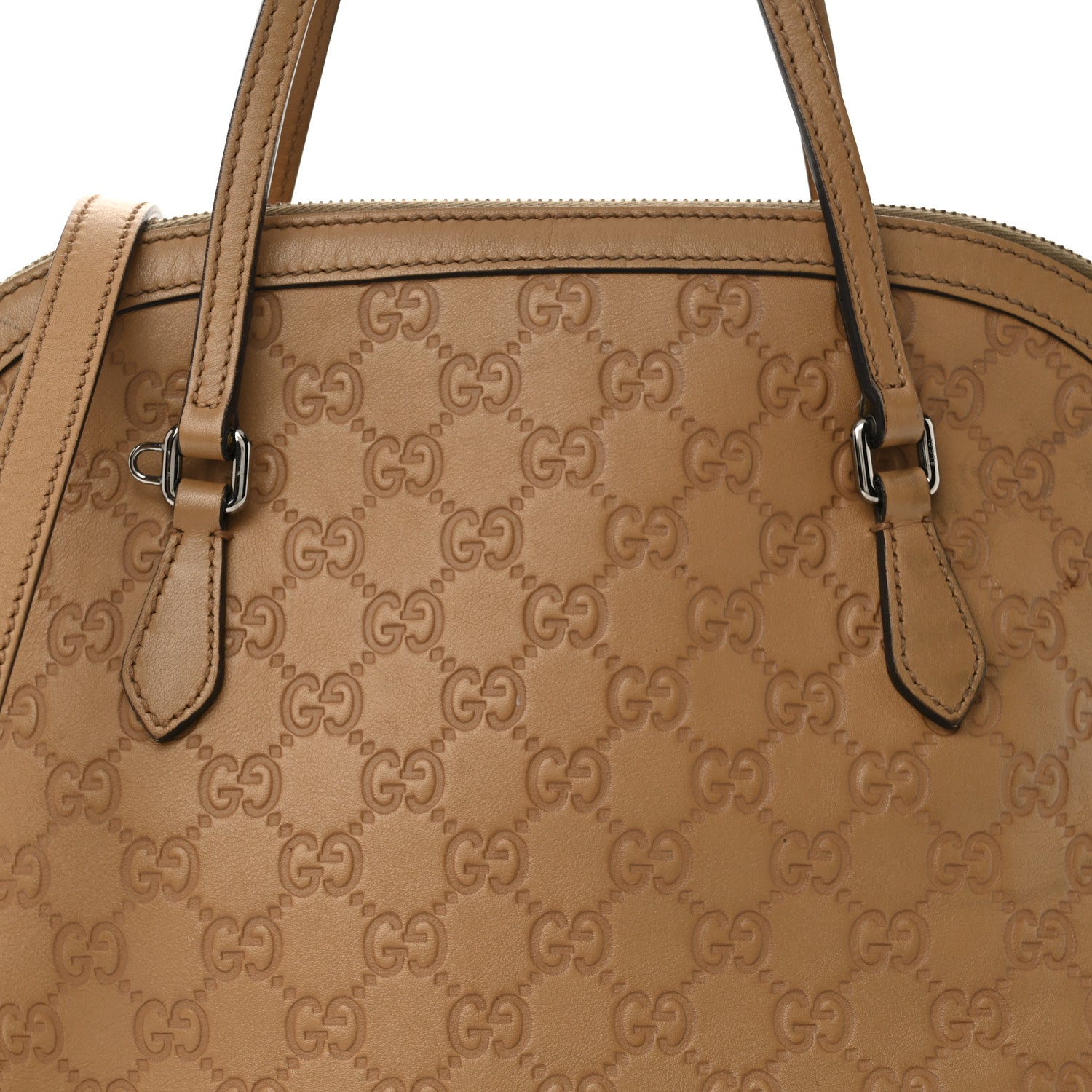 Gucci Guccissima Medium Dome Bag Beige 8 of 15