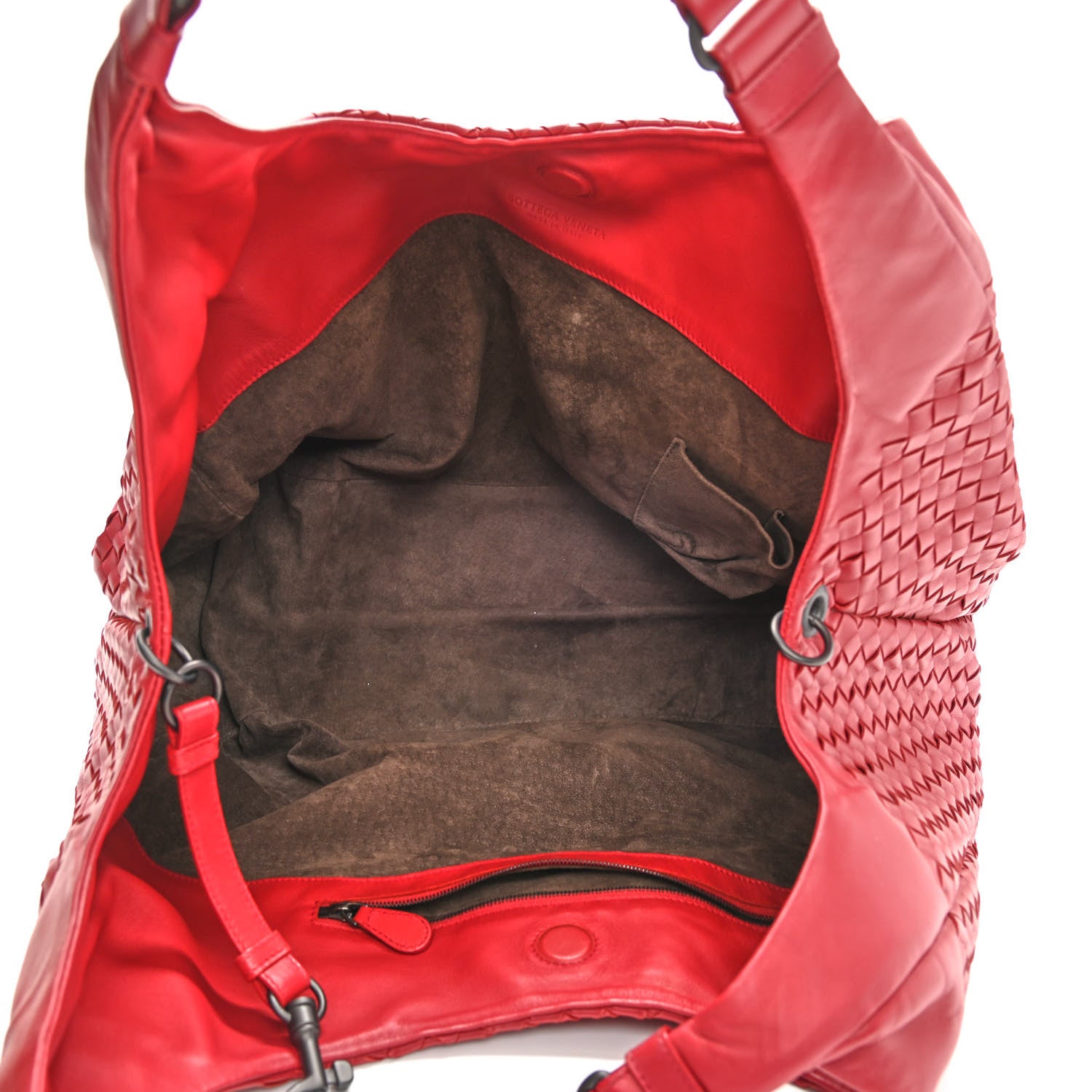 Bottega Veneta Nappa Intrecciato Campana Hobo Red 4 of 10