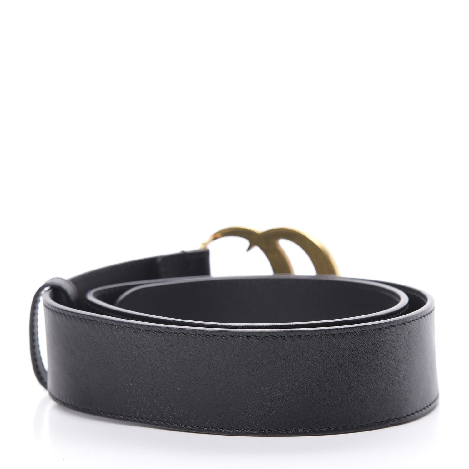 Gucci Calfskin Double G 40mm Belt 75 30 Black 2 of 7
